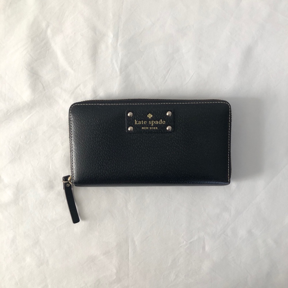 Black Leather Kate Spade Wallet